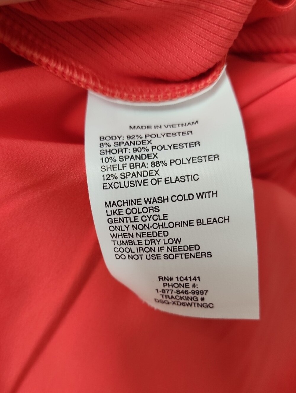 DSG Coral Tank Romper With Bra & Shorts Liner. Ribbed Top Flowy Bottom Girl's L - Picture 7 of 7